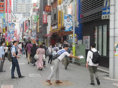 キャンペーン配布活動の様子