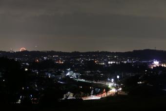 狭山湖堤防からの夜景